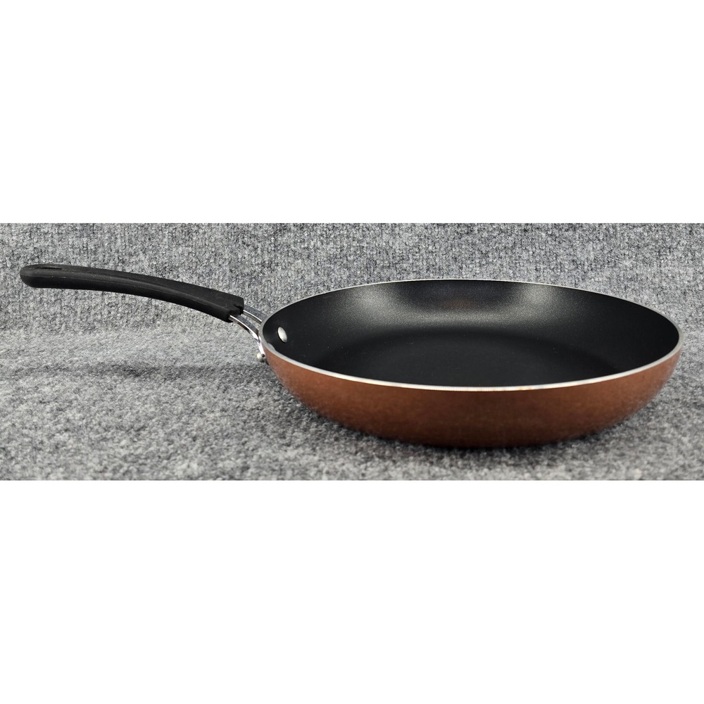 Tramontina Skillet 12 Inch Copper Porcelain Enamel Nonstick Frying Pan Metallic